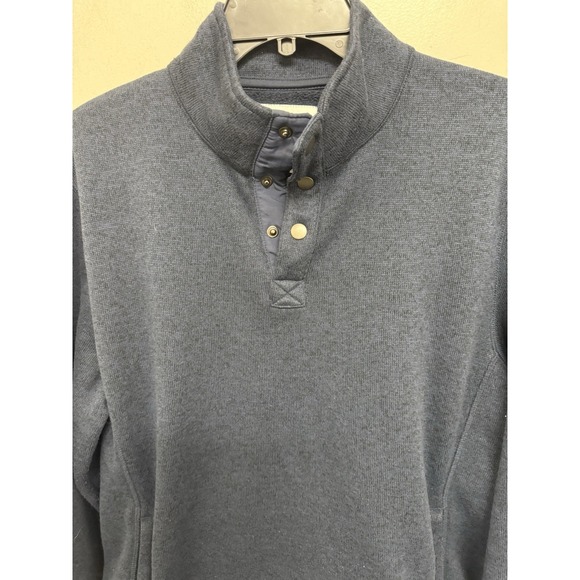 Sonoma Good for Life Men's Medium Blue Long Sleeve Pullover - Picture 3 of 4